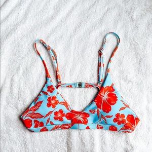 SHEIN floral bikini top
